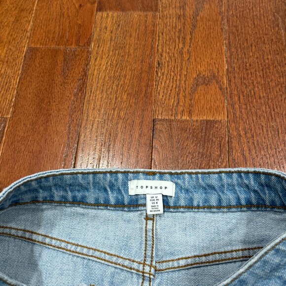 TopShop Denim Skirt with Buttons - Picture 3 of 5